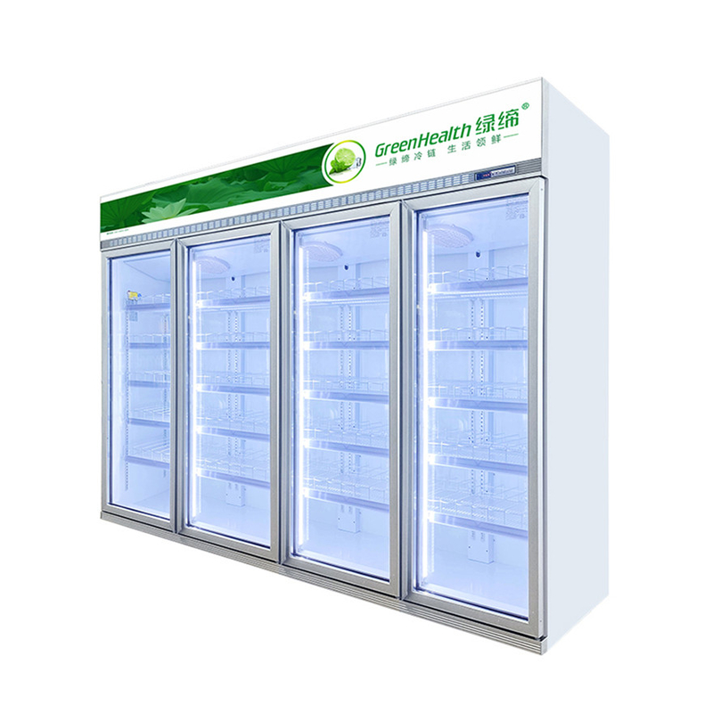 Single 2 3 4 Door Commercial Beverage Cooler Untuk Perbelanjaan