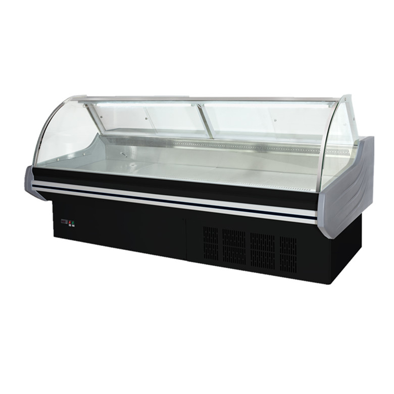 220/50hz Tegangan Gas R404a Display Makanan Dimasak Showcase Meat Display Cabinet
