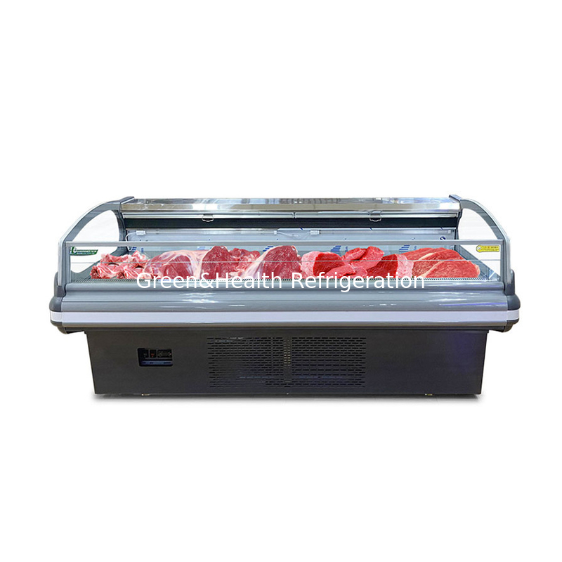 Toko Daging / Supermarket penyimpanan kulkas dengan lampu LED untuk penyimpanan daging segar