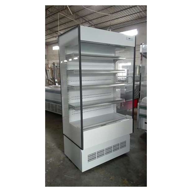 Komersial Display Storage kecil tipe terbuka Chiller Air Curtain Cabinet Di toko / toko kecil
