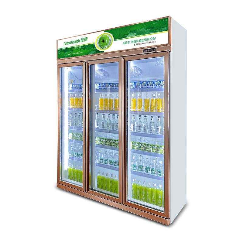 Peti Kekuatan Dengan Pintu Kaca Berayun Penjual Minuman Peti Kekuatan Peti Kekuatan Toko Makanan