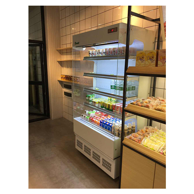 Toko Ringan Unit Luar Ruangan Open Type Chiller Air Curtain Cabinet kecil Freezer