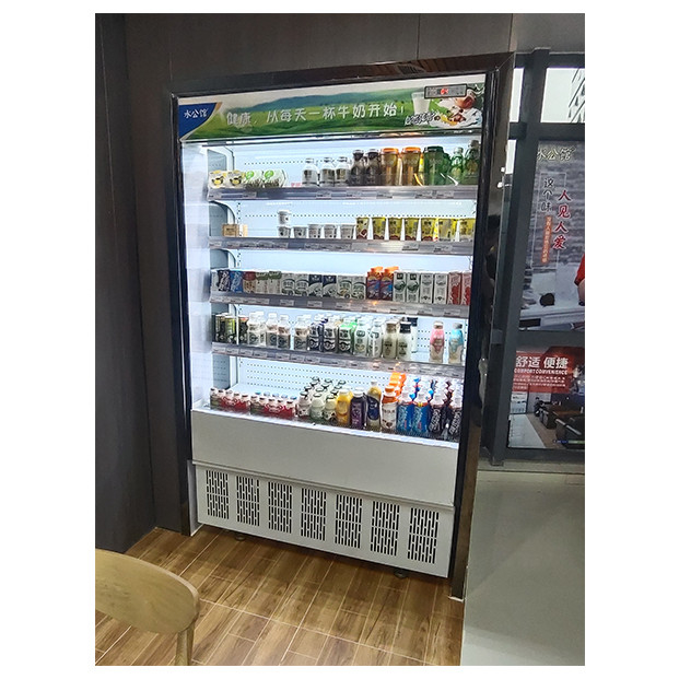 Toko Ringan Unit Luar Ruangan Open Type Chiller Air Curtain Cabinet kecil Freezer