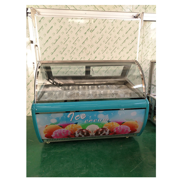 Pabrik Jual Langsung Kaca melengkung 16 Tray Kue Pemanas Pemanas Pemanas Untuk Dijual