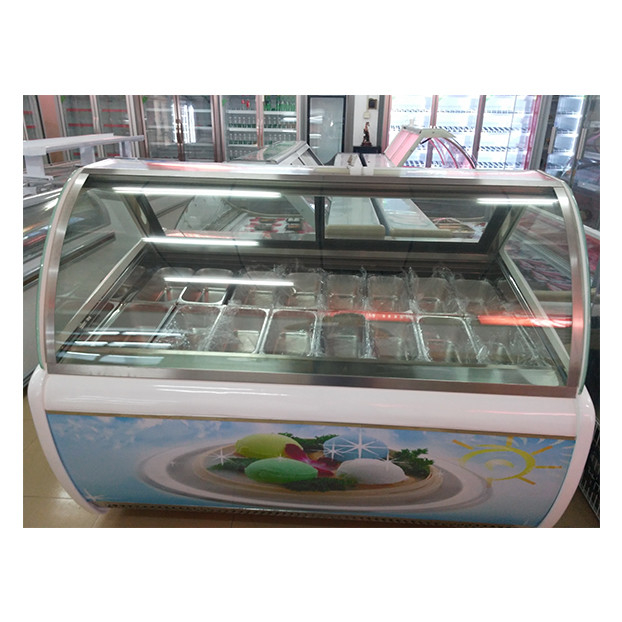 Pabrik Jual Langsung Kaca melengkung 16 Tray Kue Pemanas Pemanas Pemanas Untuk Dijual