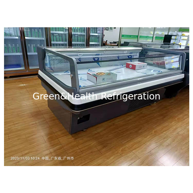 Kompresor horisontal berkualitas tinggi yang diimpor pendingin cepat penyimpanan daging segar suhu rendah display freezer