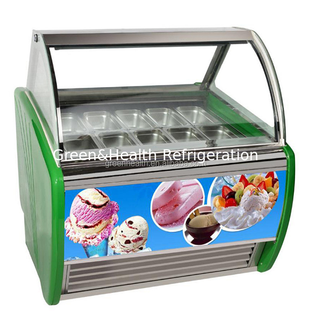 Toko Serba Ada/Toko Komersial Multi Piring Lemari Es Tampilan Penyimpanan Beku Es Krim