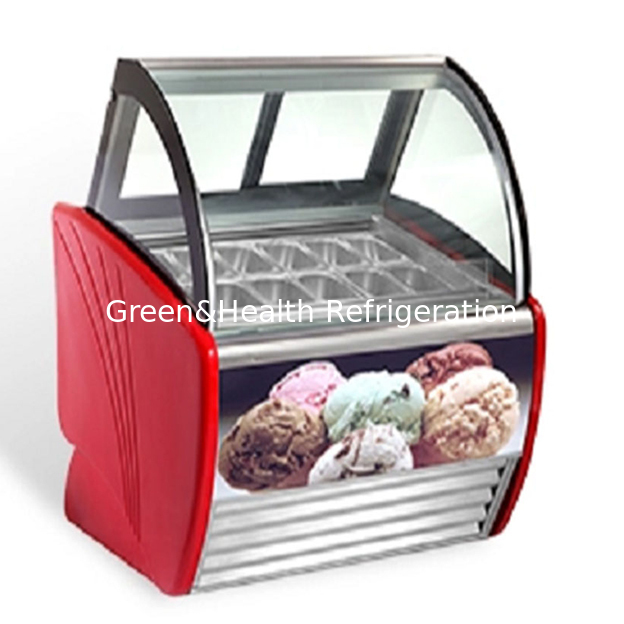 Toko/Toko Es Krim Menggunakan Kulkas Es Krim Untuk Menampilkan Kulkas Baja Berkualitas Freezer
