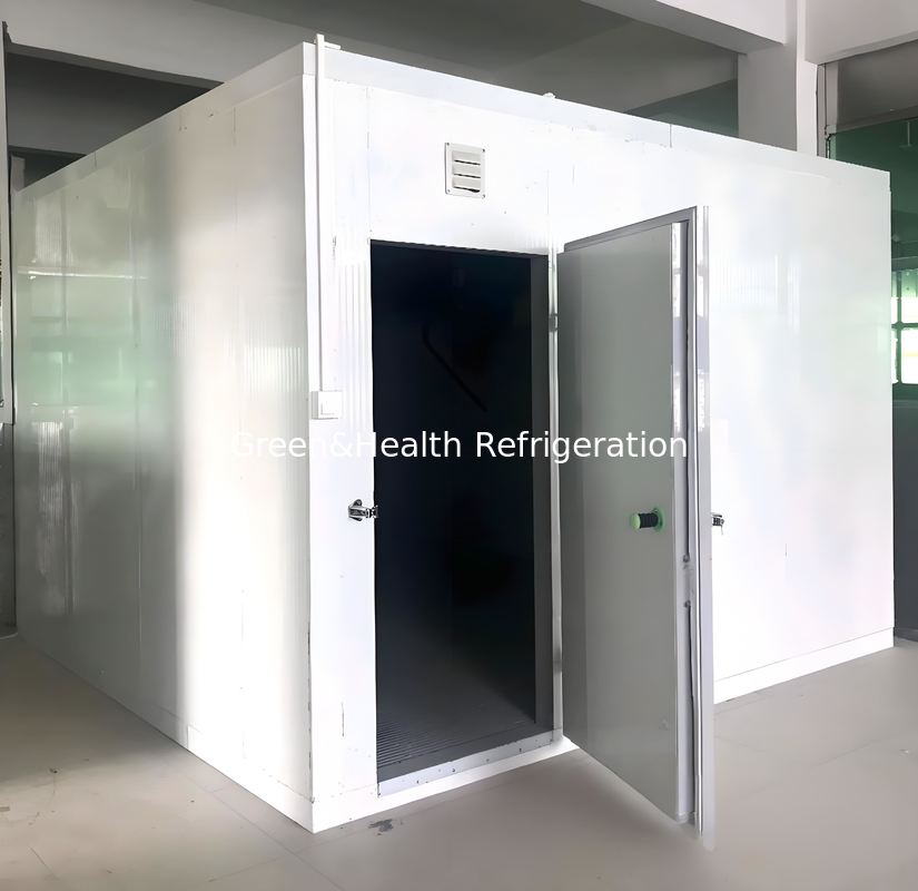 Panel PU Kualitas Tinggi Komersial Walk In Cold Storage Freezer Untuk Buah-buahan dan Sayuran