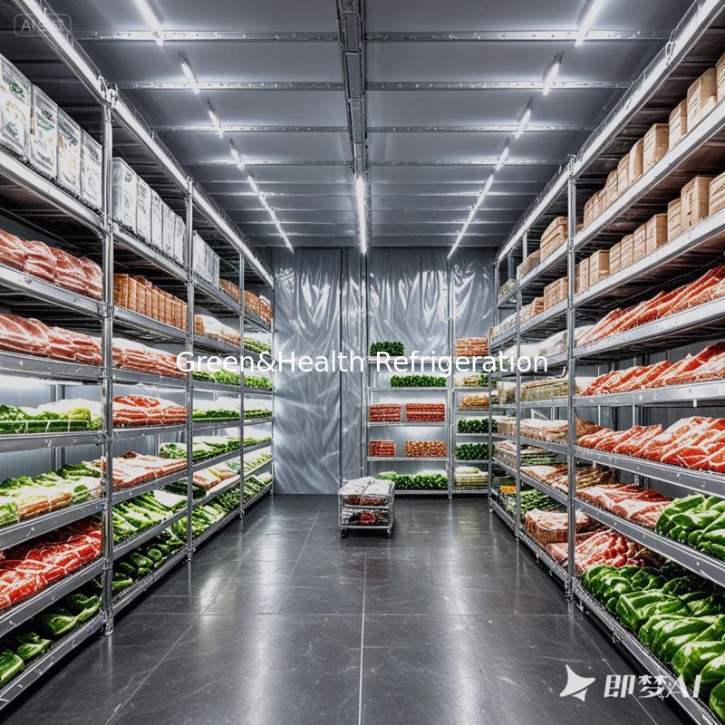 Guangzhou Customize Walk in Freezer Cold Storage Room Unit Untuk Pengolahan Daging Penyembelihan