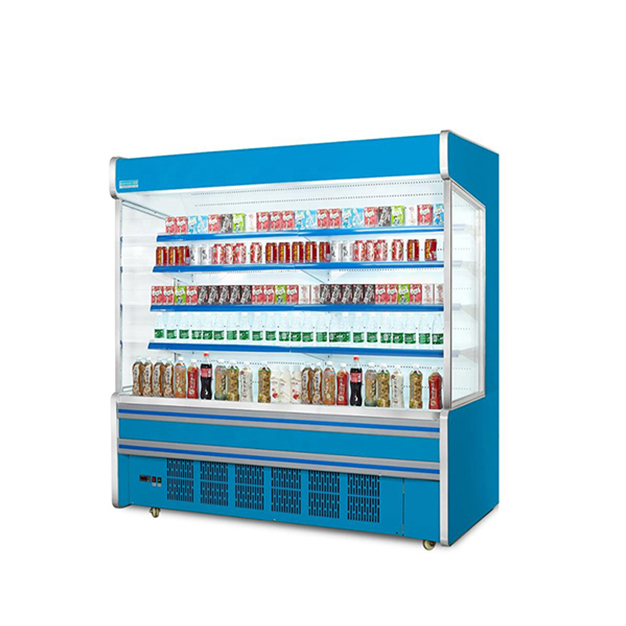 Multi Color Customized Right Angle Open Storage Lemari Pendingin Untuk Barang