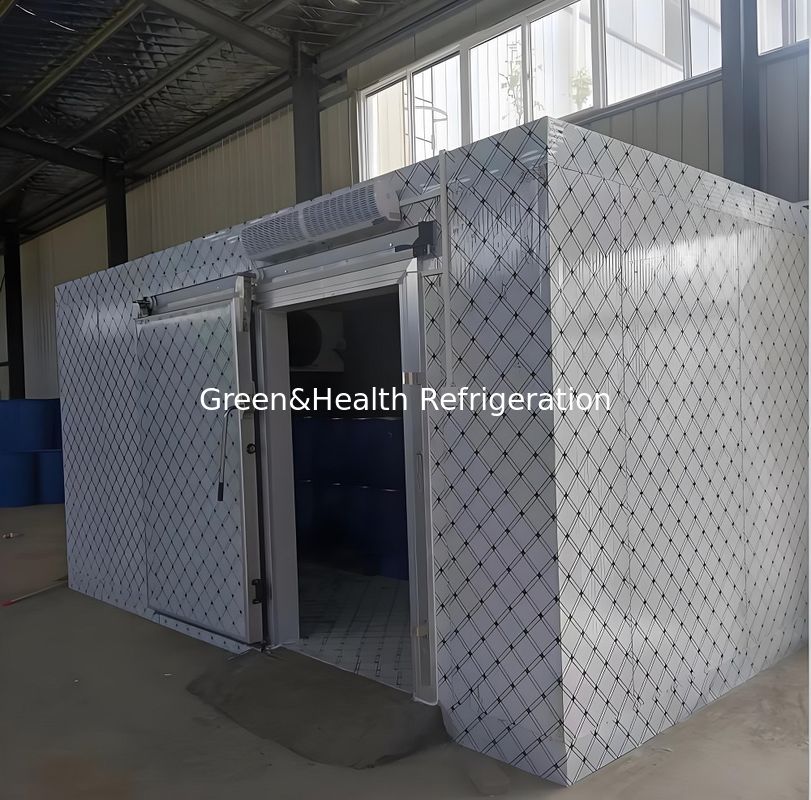 Guangzhou Customize Walk in Freezer Cold Storage Room Unit Untuk Pengolahan Daging Penyembelihan