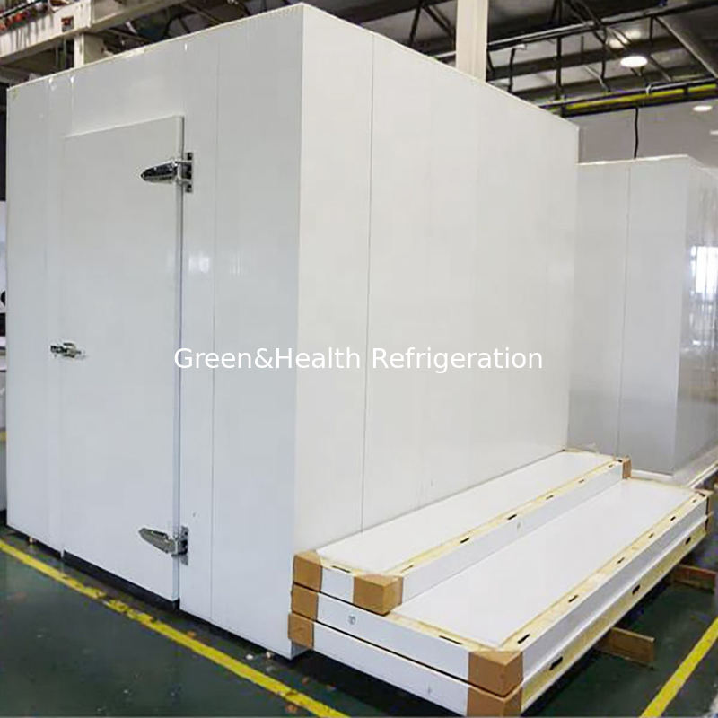 Guangzhou Customize Walk in Freezer Cold Storage Room Unit Untuk Pengolahan Daging Penyembelihan