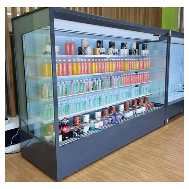 Kulkas Sudut Terbuka dengan Rak Ganda Dijual