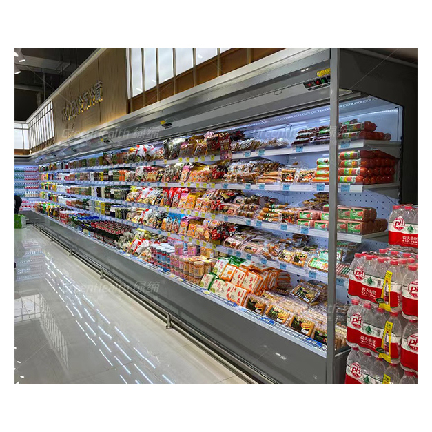 Kulkas Sudut Terbuka dengan Rak Ganda Dijual