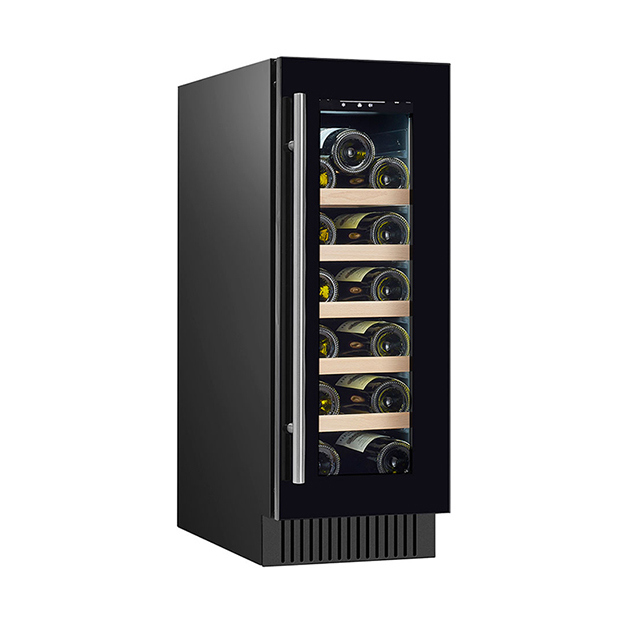 Sertifikat ETL Vertikal Single Door 18 Botol Anggur Merah Penyimpanan Diskaun Dingin