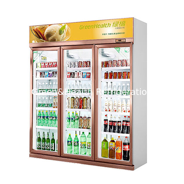 Freezer Display Minuman Komersial dengan Kapasitas 1154L, Pencairan Otomatis, dan Pendinginan Kipas untuk Penyimpanan Minuman yang Efisien