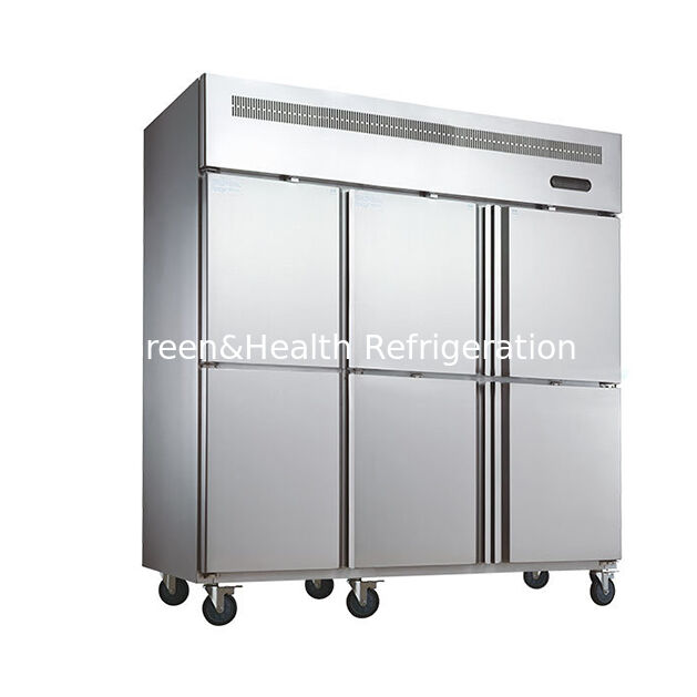 Dua pintu/Tiga pintu stainless steel dapur vertikal produk freezer