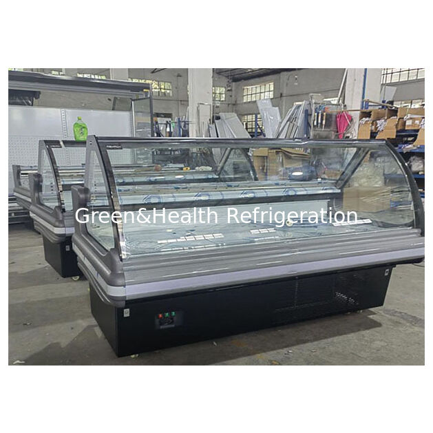 Kompresor Impor yang Dipasang di Bawah Penutup Flip Makanan yang Dimasak Freezer Tampilan Penyimpanan Berpendingin