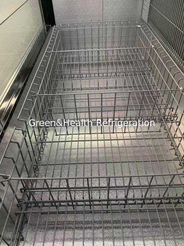 Harga Pabrik Langsung Freezer Display Pulau Gabungan dengan Jendela Kaca Besar dan kompresor Secop