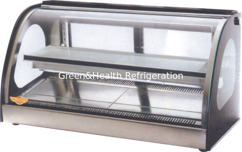 Tampilan Manual Kue Defrost Freezer / Bakery Display Cooler Dengan Lantai Disesuaikan Atau Meja Top Counter