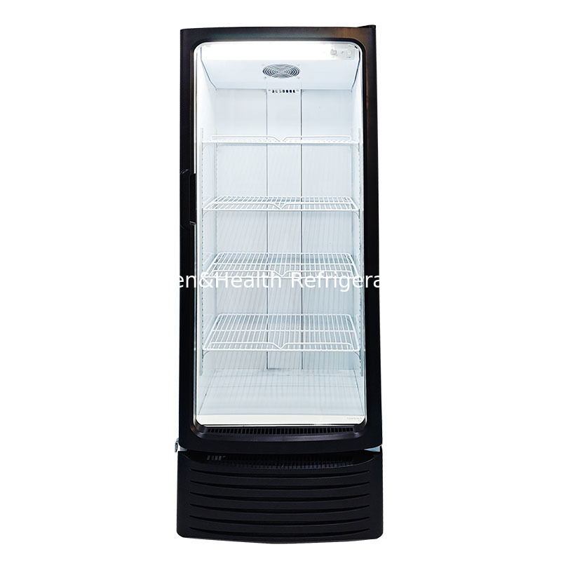 255L Volume Commercial Display Cooler dengan Kipas Pendingin dan Auto Defrost untuk Penyimpanan Minuman