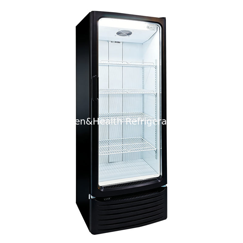 255L Volume Commercial Display Cooler dengan Kipas Pendingin dan Auto Defrost untuk Penyimpanan Minuman