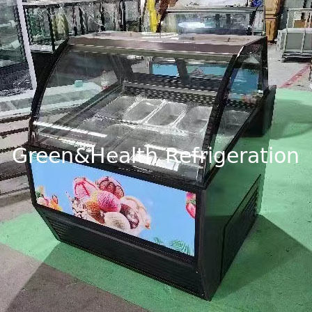 Freezer Display Gelato Stainless Steel Komersial Multi-Pan dengan Termostat yang Dapat Disesuaikan dan Kompresor Danfoss