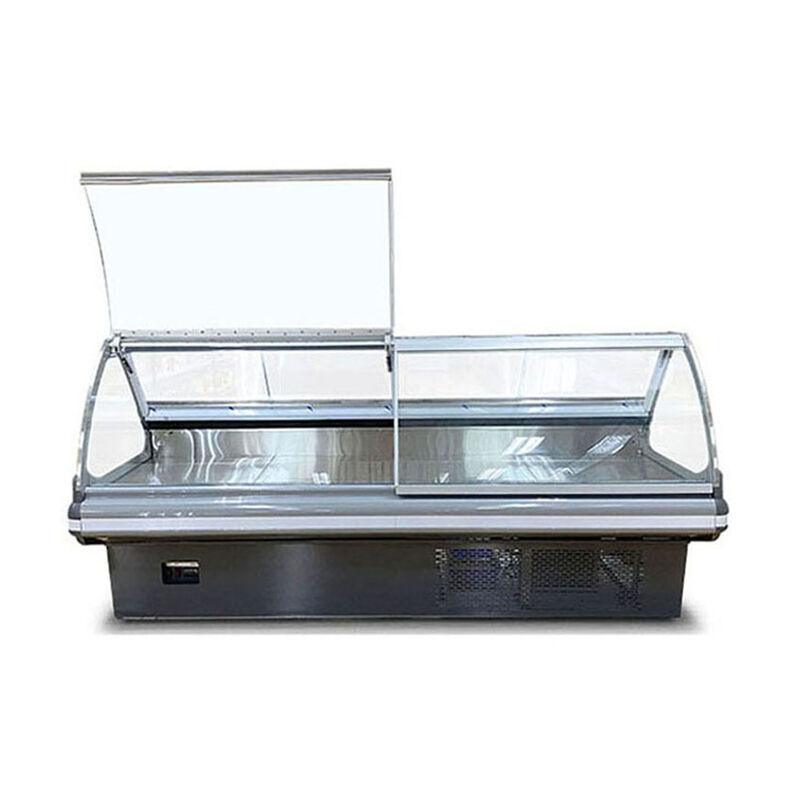 Supermarket Front Lifting Built-in Compressor Refrigerated Storage Cabinet Deli Showcase with LED Light