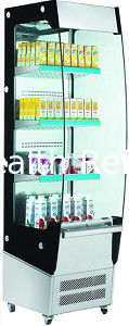 Display Minuman Mini Multideck Chiller Terbuka Untuk Jenis Kipas Pendingin Toko