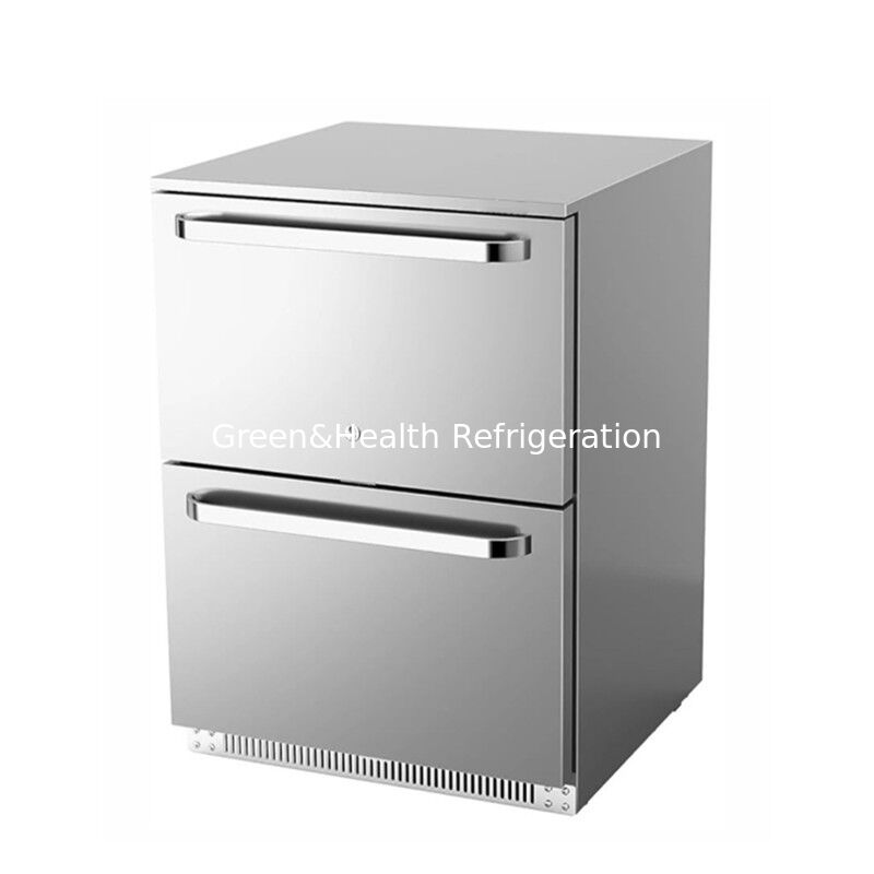 150L Stainless Steel Solid Door Outdoor Beverage Refrigerator with ETL Certification