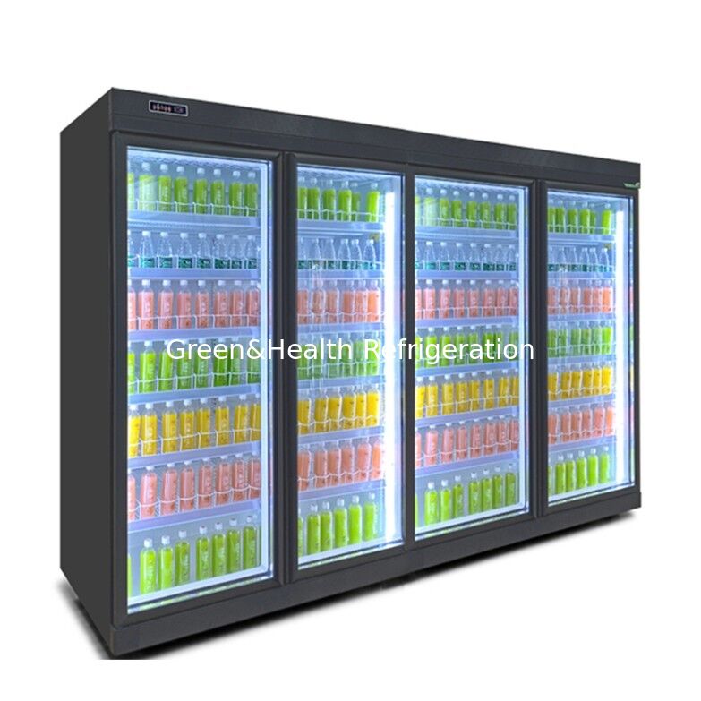 Pendingin Minuman Komersial dengan 5 Rak dan Pengontrol Digital untuk Tampilan Supermarket