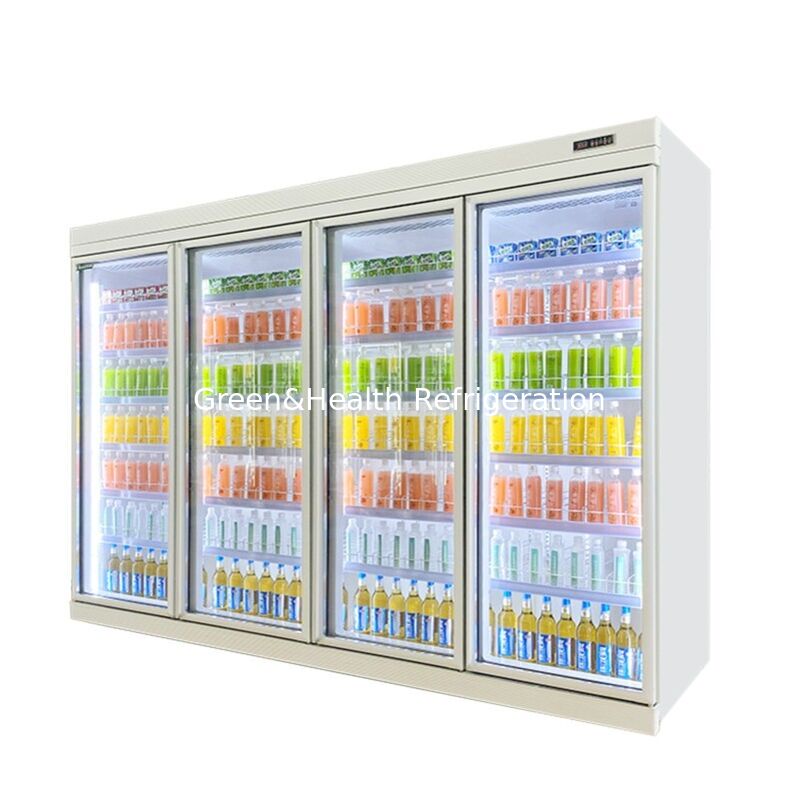 Pendingin Minuman Komersial dengan 5 Rak dan Pengontrol Digital untuk Tampilan Supermarket