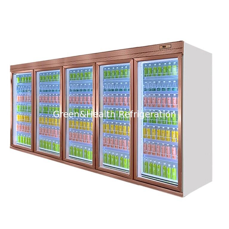 Pendingin Minuman Komersial dengan 5 Rak dan Pengontrol Digital untuk Tampilan Supermarket