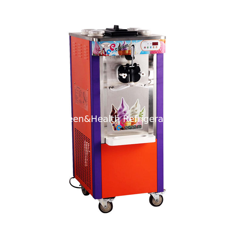 22L Kapasitas 3 Rasa Stainless Steel Komersial Soft Serve Ice Cream Maker Machine