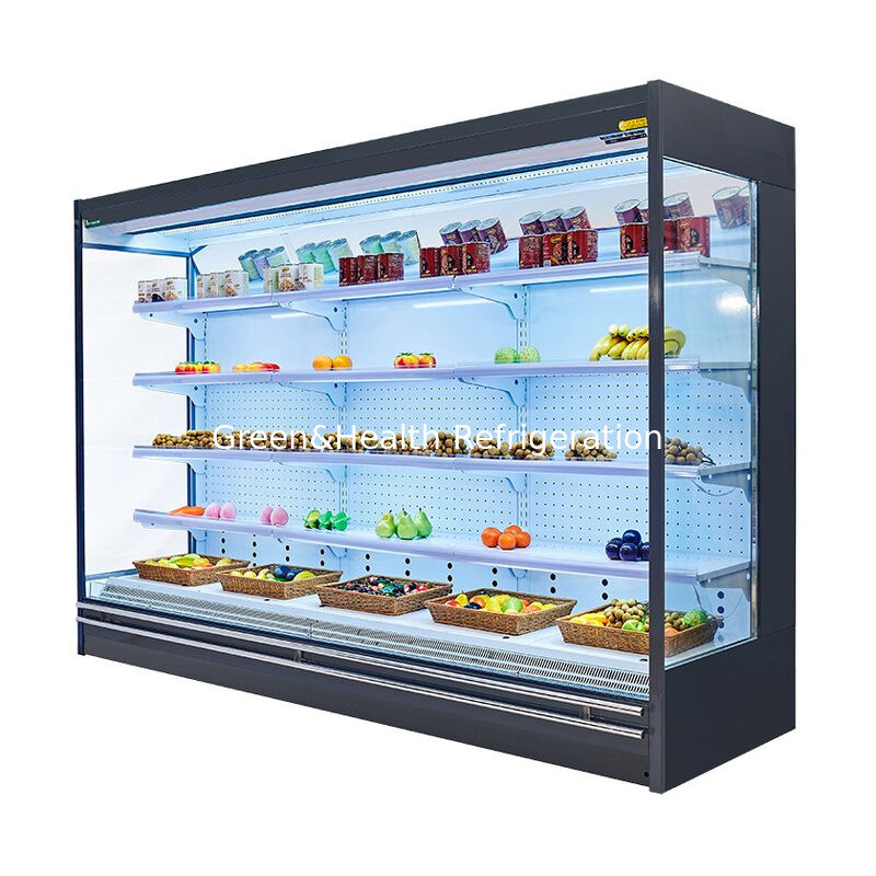 Supermarket Multideck Refrigerator Open Merchandiser Display Chiller For Vegetable Fruit