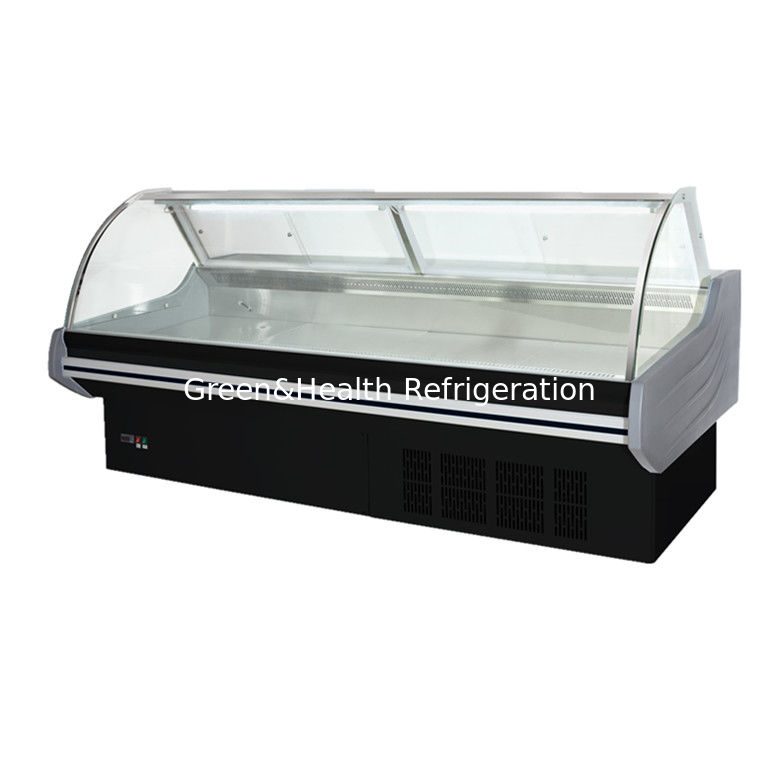 Commercial Fresh Meat Seafood Display Chiller untuk toko daging dengan 1,5 2 3m
