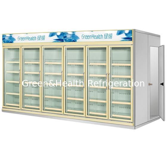 Pintu Kaca Compact Kulkas 0 - 10 Derajat Pendinginan Dinamis Untuk Toko