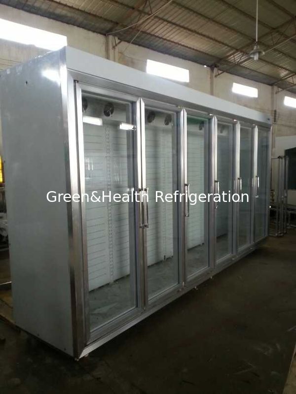 Pintu Kaca Compact Kulkas 0 - 10 Derajat Pendinginan Dinamis Untuk Toko