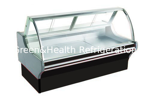 Commercial Fresh Meat Seafood Display Chiller untuk toko daging dengan 1,5 2 3m