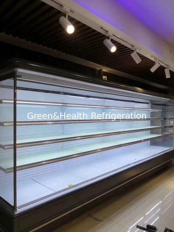Hijau dan Kesehatan Auto - Defrost Tipe Remote Multideck Chiller Display Dingin