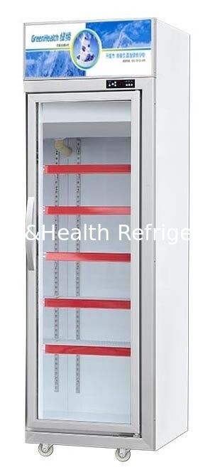 Freezer Pintu Kaca Komersial Kapasitas 500L dengan Kompresor Danfoss - Kulkas Display Beku Tegak dengan Pintu Kaca Tempered Tiga Lapis