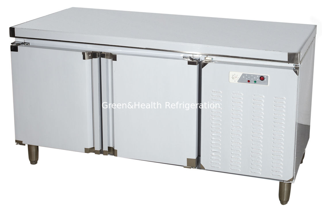 Chiller Meja Kerja Stainless Steel Komersial dengan Kompresor Danfoss dan Kipas Pendingin untuk Toko Roti dan Hotel