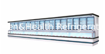 Komersial gabungan pendingin freezer dengan Defrost otomatis Danfoss kompresor dan LED pencahayaan untuk restoran sayur display