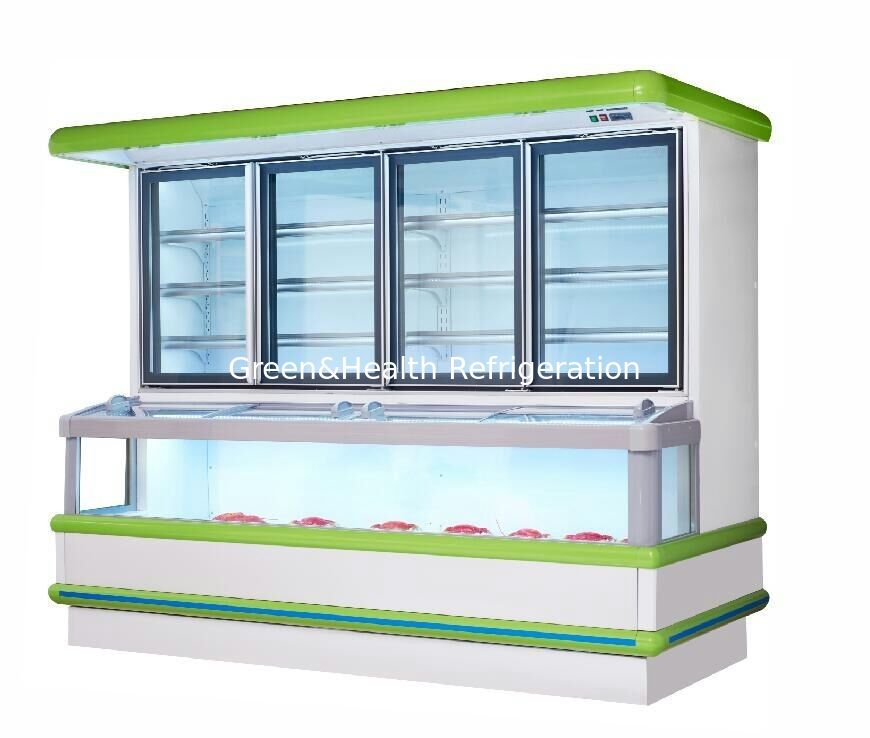 Komersial gabungan kulkas freezer dengan zona suhu ganda, Auto-Defrost, dan kompresor efisiensi tinggi - Samba Hybrid