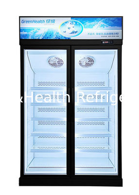 Komersial Supermarket Ice Cream Gelato Display Freezer Dengan Pintu Kaca