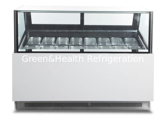 Kaca Persegi -22 Derajat Tampilan Es Krim Menampilkan 16 Rasa Untuk Gelato