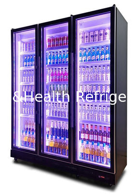Fashion R404a Tegak Beer Cooler Minuman Ringan Menampilkan Wine Chiller