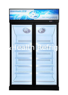 Pendingin Udara Pintu Kaca Freezer / Kulkas Es Krim Dengan RoHS Black