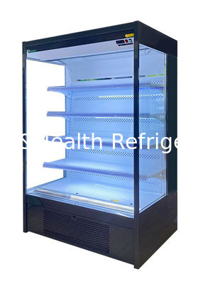 Minuman Susu Kecil Multideck Open Chiller Commercial Display Cooler Fan Cooling